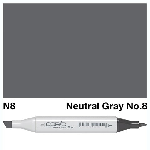 Copic Classic Marker N8 Neutral Gray No.8