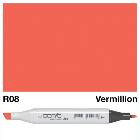 COPIC CLASSIC MARKER R08 VERMILLION