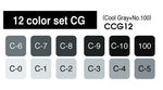 Copic Classic Marker Cool Grey Set 12