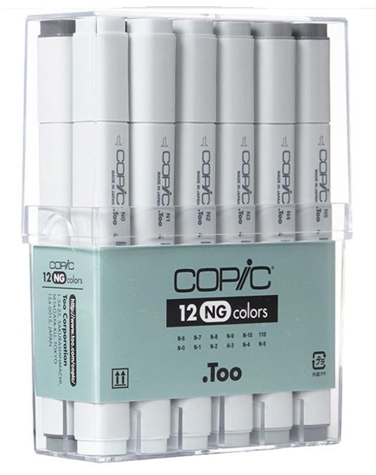 Copic Classic Marker Neutral Grey Set 12 SET