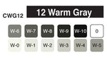 Copic Classic Marker Warm Grey Set 12 SET