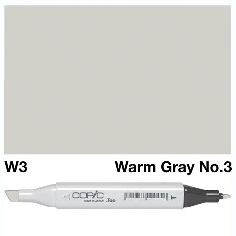 Copic Classic Marker W3 Warm Gray No.3