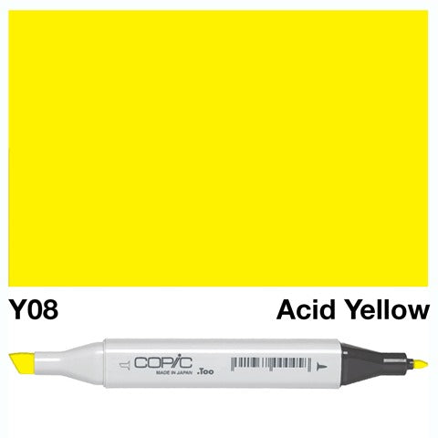 Copic Classic Marker Y08 Acid Yellow