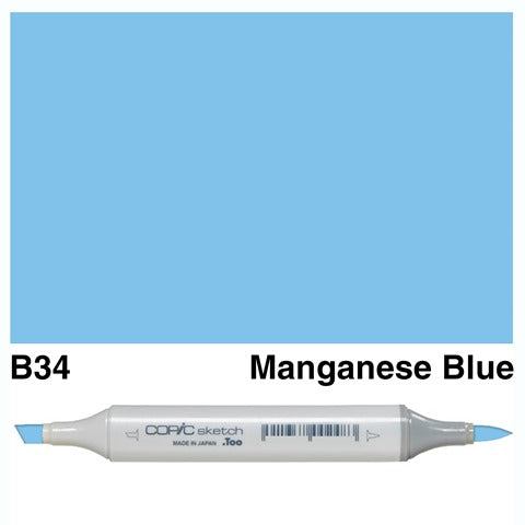 Copic Sketch Marker B34 Manganese Blue