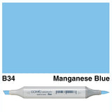 Copic Sketch Marker B34 Manganese Blue