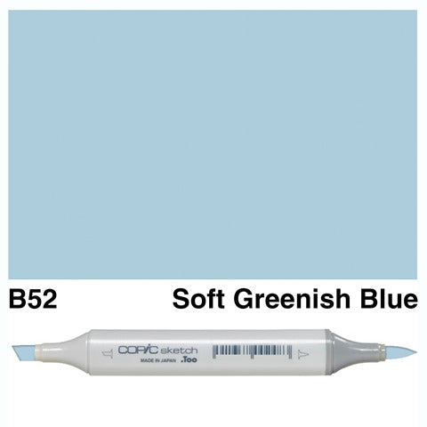 Copic Sketch Marker B52 Soft Greenish Blue