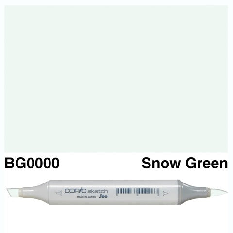 Copic Sketch Marker BG0000 Snow Green