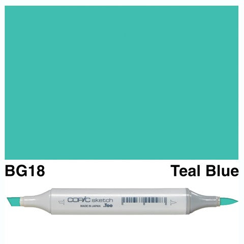 Copic Sketch Marker BG18 Teal Blue