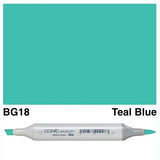 Copic Sketch Marker BG18 Teal Blue