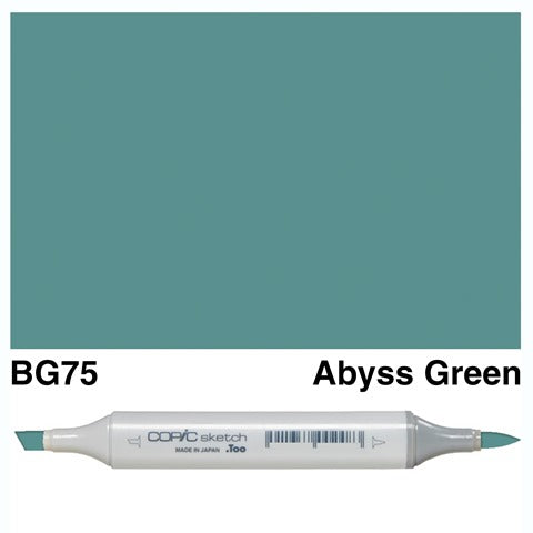 Copic Sketch Marker BG75 Abyss Green
