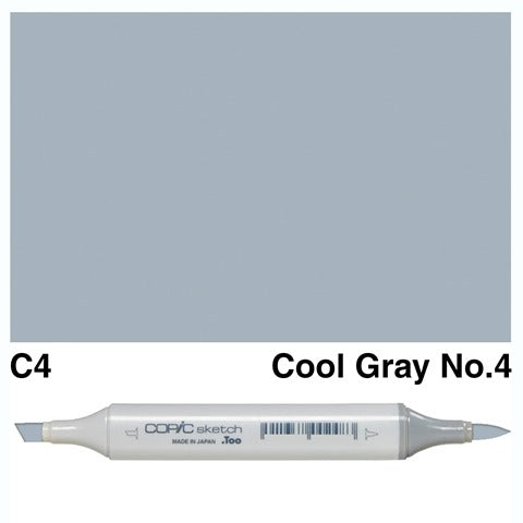 Copic Sketch Marker C4 Cool Gray No.4