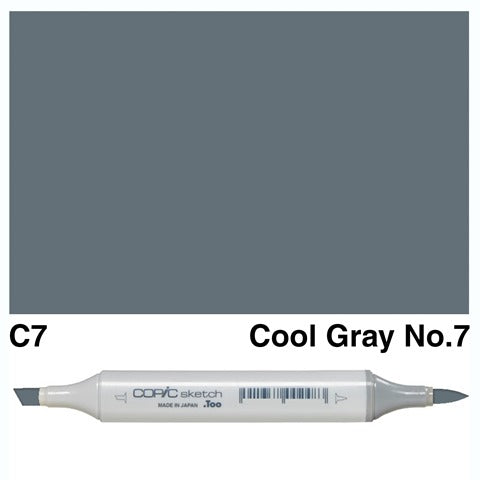 Copic Sketch Marker C7 Cool Gray No.7