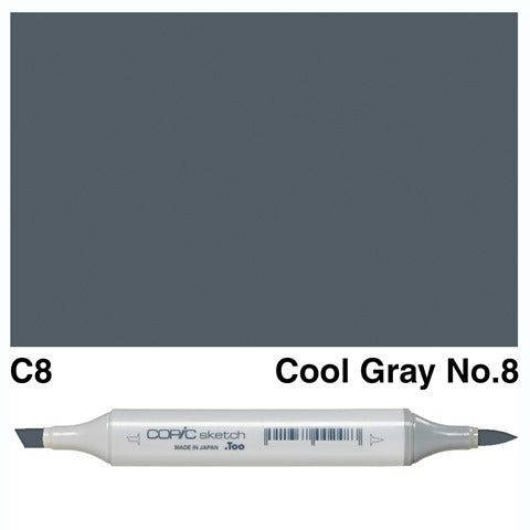 Copic Sketch Marker C8 Cool Gray No.8