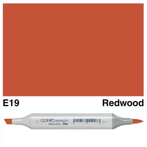 COPIC SKETCH MARKER E19 REDWOOD