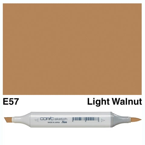 Copic Sketch Marker E57 Light Walnut