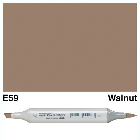 Copic Sketch Marker E59 Walnut