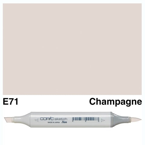 Copic Sketch Marker E71 Champagne