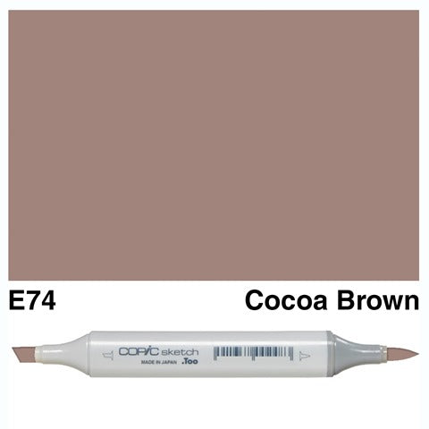 Copic Sketch Marker E74 Cocoa Brown