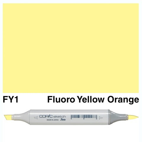 Copic Sketch Marker FY1 Fluorescent Yellow Orange
