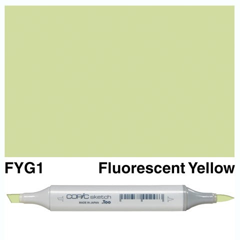COPIC SKETCH MARKER FYG1 FLUORESCENT YELLOW