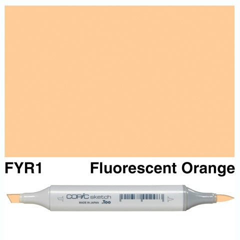 Copic Sketch Marker FYR1 Fluorescent Orange