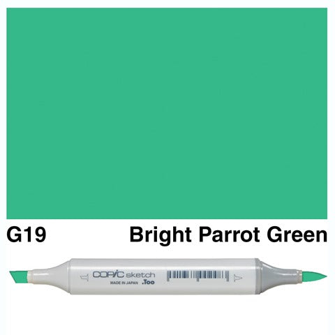 Copic Sketch Marker G19 Bright Parrot Green