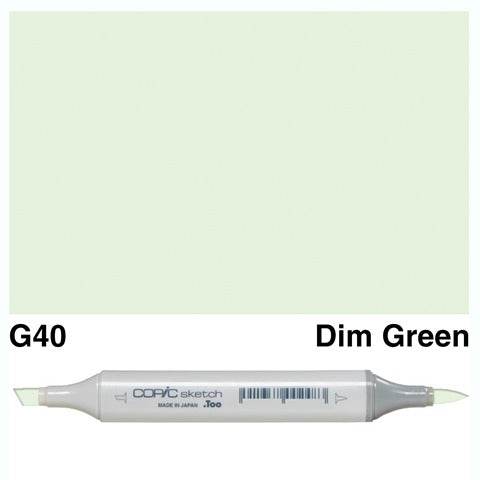 Copic Sketch Marker G40 Dim Green