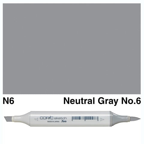 Copic Sketch Marker N6 Neutral Gray No.6