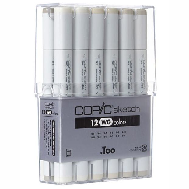 Copic Sketch Marker Warm Grey Set 12 SET