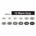 Copic Sketch Marker Warm Grey Set 12 SET