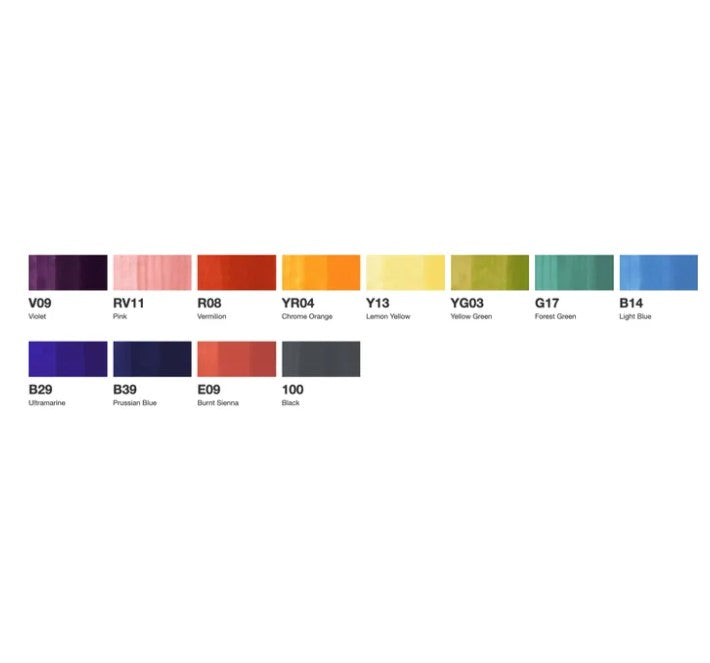 Copic Sketch Marker Set 12 SET