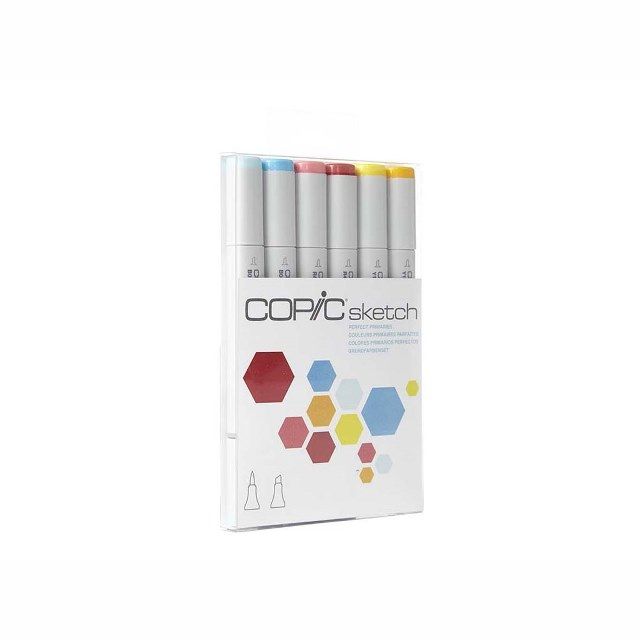 Copic Sketch Marker Perfect Primaries Set 6 SET