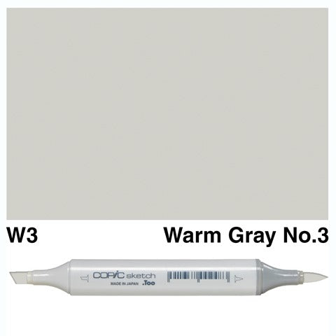 Copic Sketch Marker W3 Warm Gray No.3