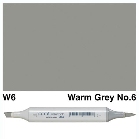 Copic Sketch Marker W6 Warm Gray No.6