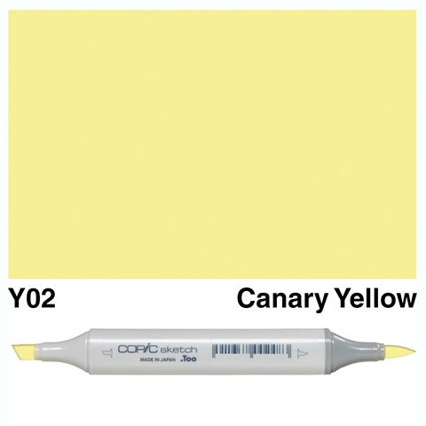 Copic Sketch Marker Y02 Canary Yellow