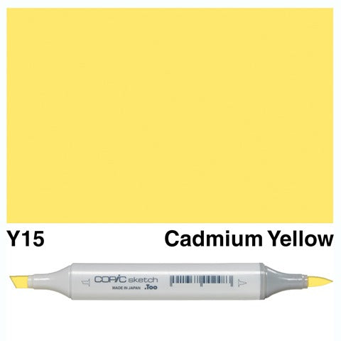 Copic Sketch Marker Y15 Cadmium Yellow