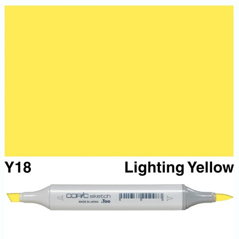 Copic Sketch Marker Y18 Lighting Yellow
