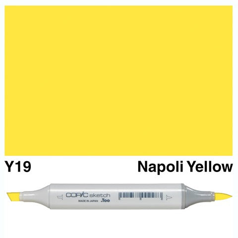 Copic Sketch Marker Y19 Napoli Yellow
