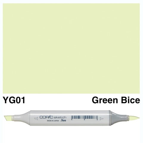 Copic Sketch Marker YG01 Green Bice