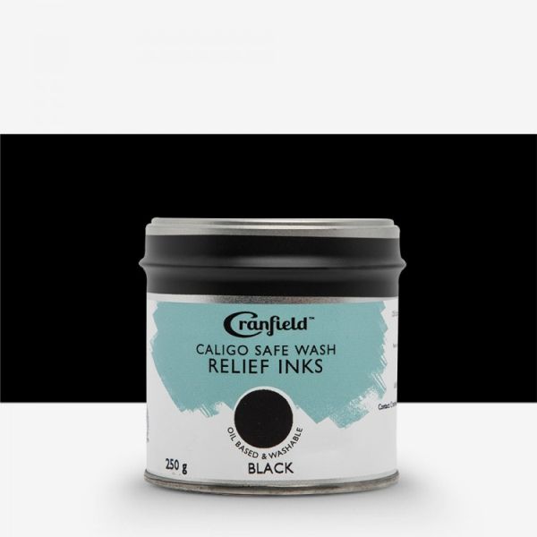 Cranfield Safe Wash Relief Printing Ink Black 250g