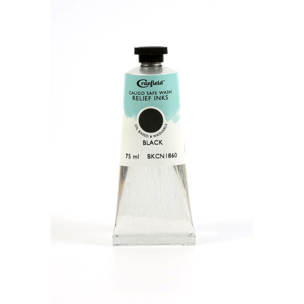 Cranfield Safe Wash Relief Printing Ink Black 75ml