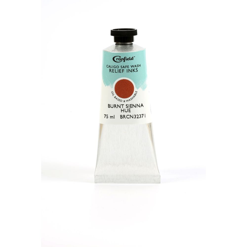 Cranfield Safe Wash Relief Printing Ink Burnt Sienna Hue 75ml