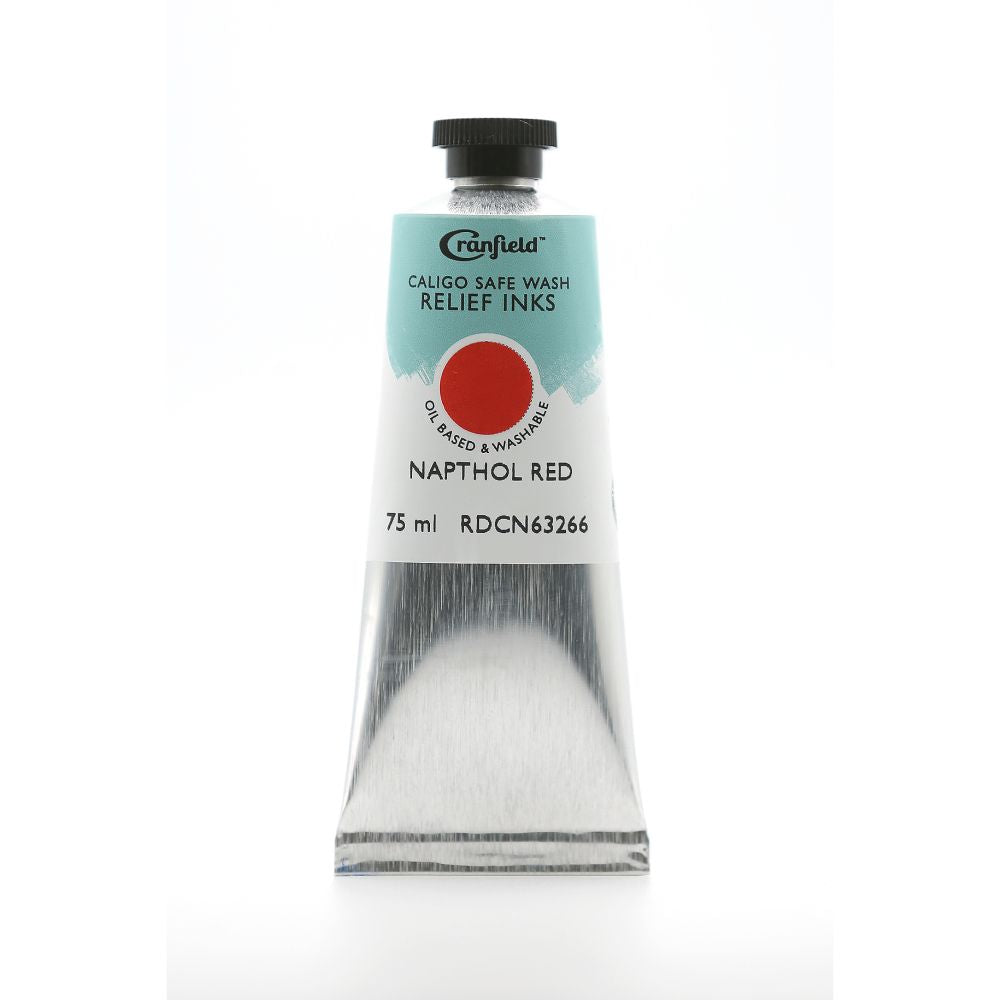 Cranfield Safe Wash Relief Printing Ink Naphthol Red 75ml