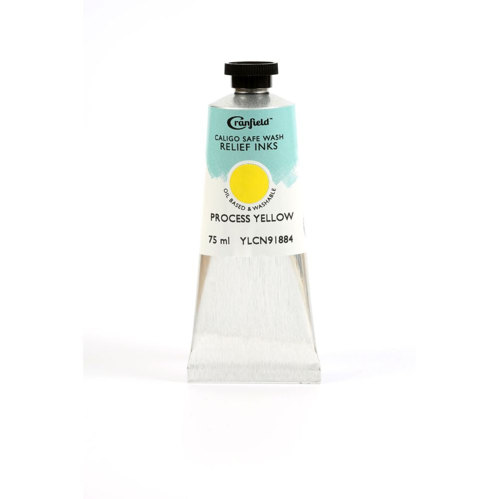 Cranfield Safe Wash Relief Printing Ink Process Yellow 75ml