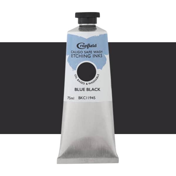 Cranfield Safe Wash Etching Printing Ink Blue Black 75ml