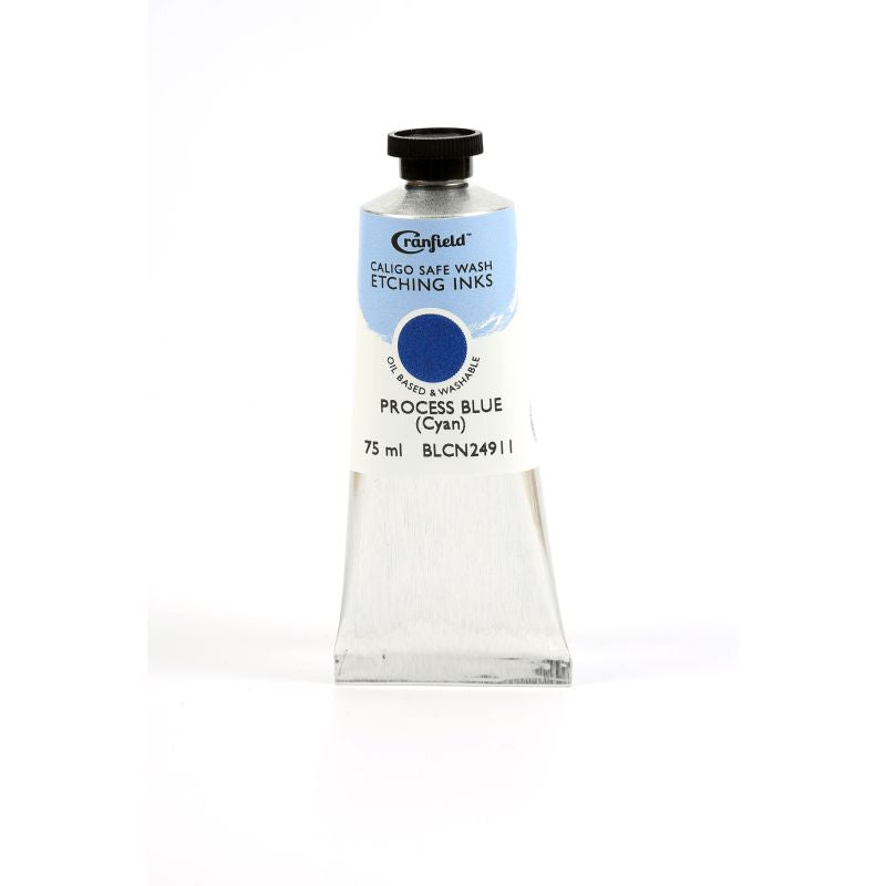 Cranfield Safe Wash Etching Printing Ink Process Blue 75ml