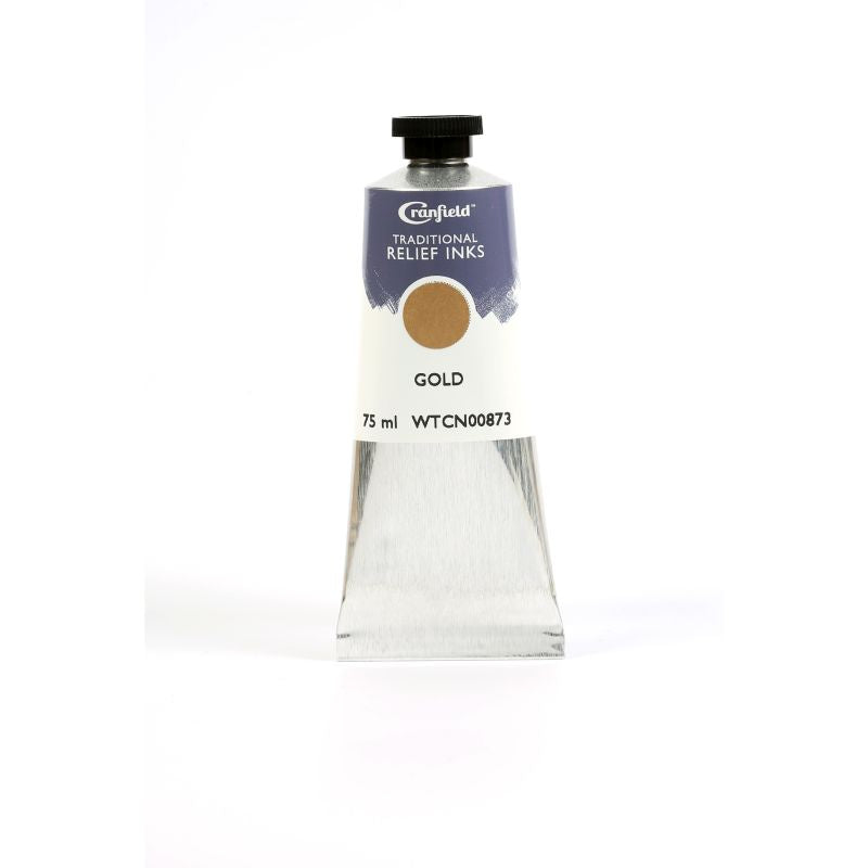 Cranfield Traditional Relief Printing Ink Gold 75ml