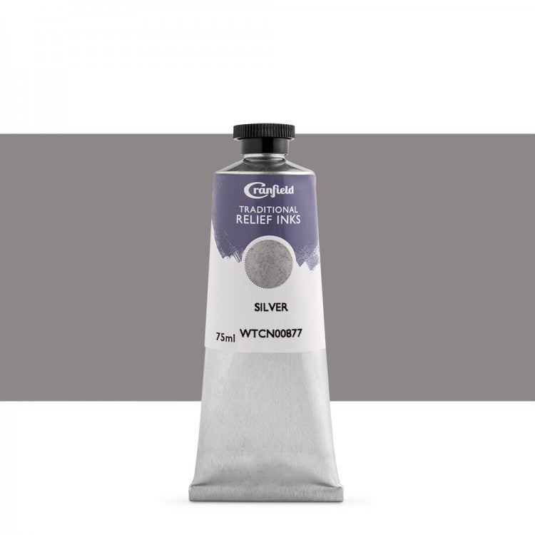 Cranfield Traditional Relief Printing Ink Silver 75ml
