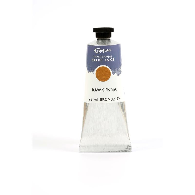 Cranfield Traditional Relief Printing Ink Raw Sienna 75ml