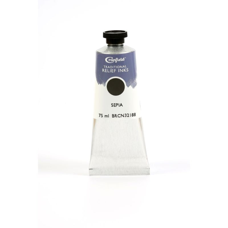 Cranfield Traditional Relief Printing Ink Sepia 75ml